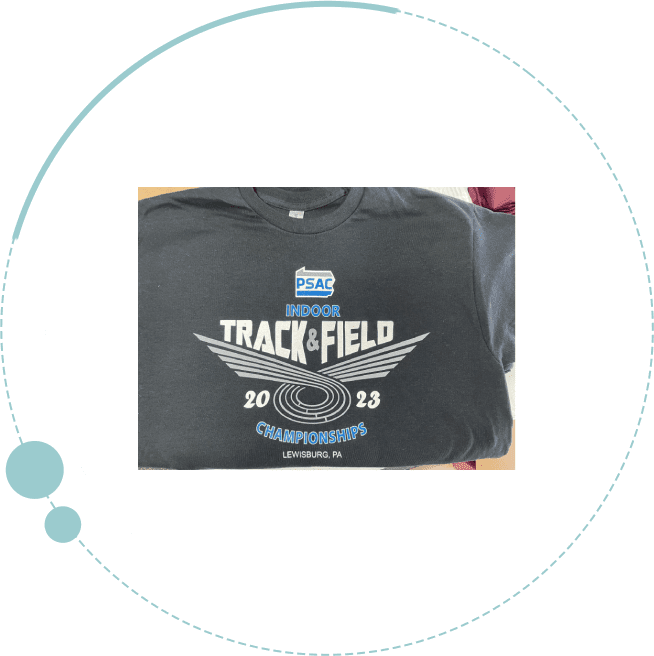 A t-shirt with the words " track field 2 0 1 3 championship."
